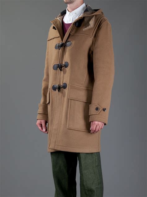 burberry leather duffle coat|burberry men's coat outlet.